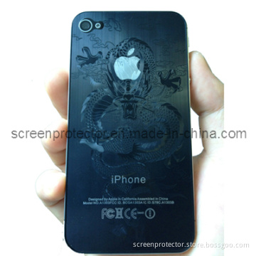 3D Chinese Dragon Design Screen Protector for iPhone 4 Front and Back